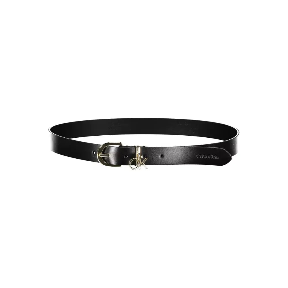 Calvin Klein Black Leather Women Belt Calvin Klein