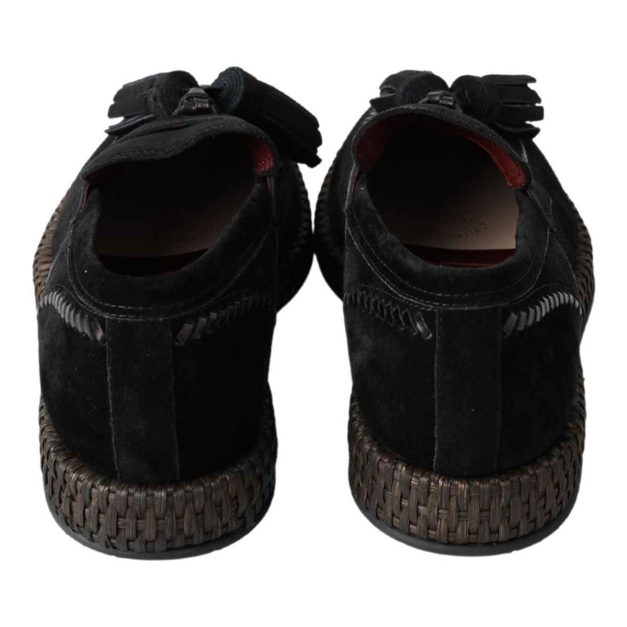 Dolce & Gabbana Chic Black Suede Espadrille Sneakers Dolce & Gabbana