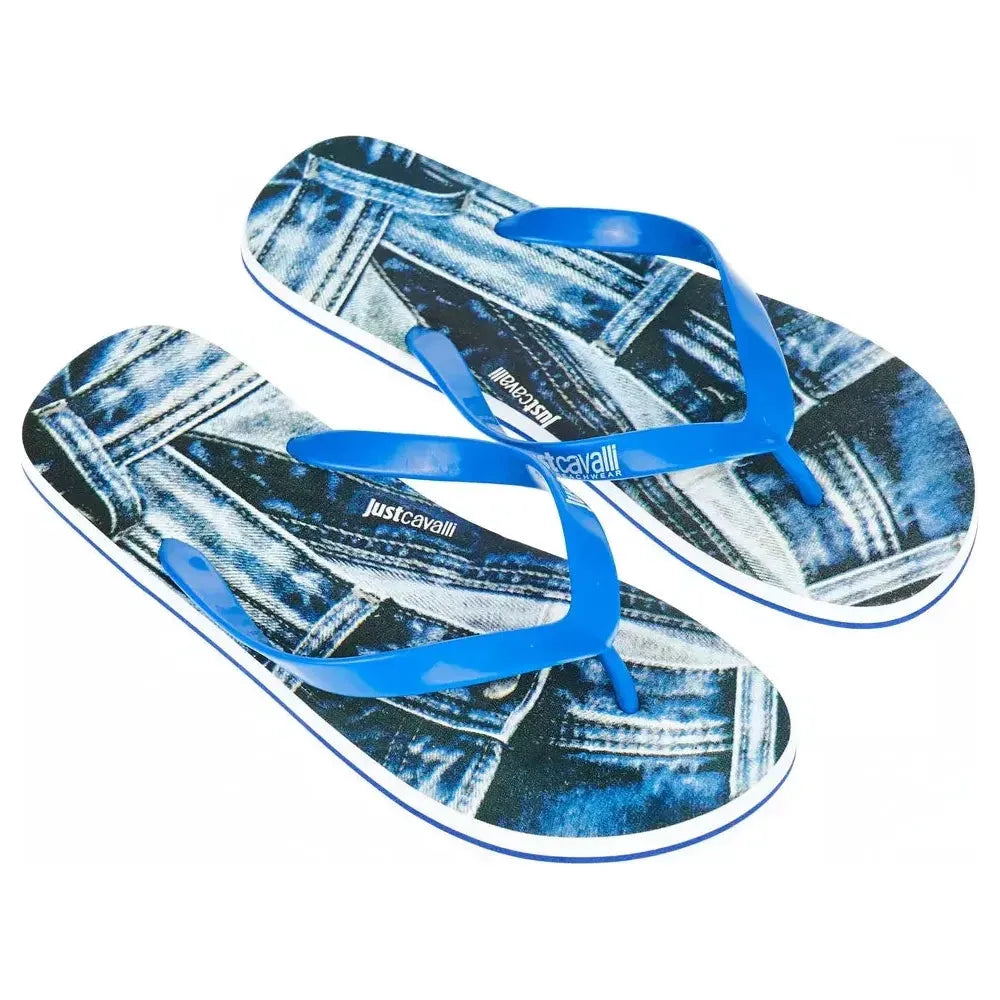 Just Cavalli Light Blue EVA Mens Sandal Just Cavalli