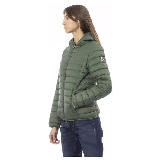 Invicta Green Nylon Women Jacket Invicta