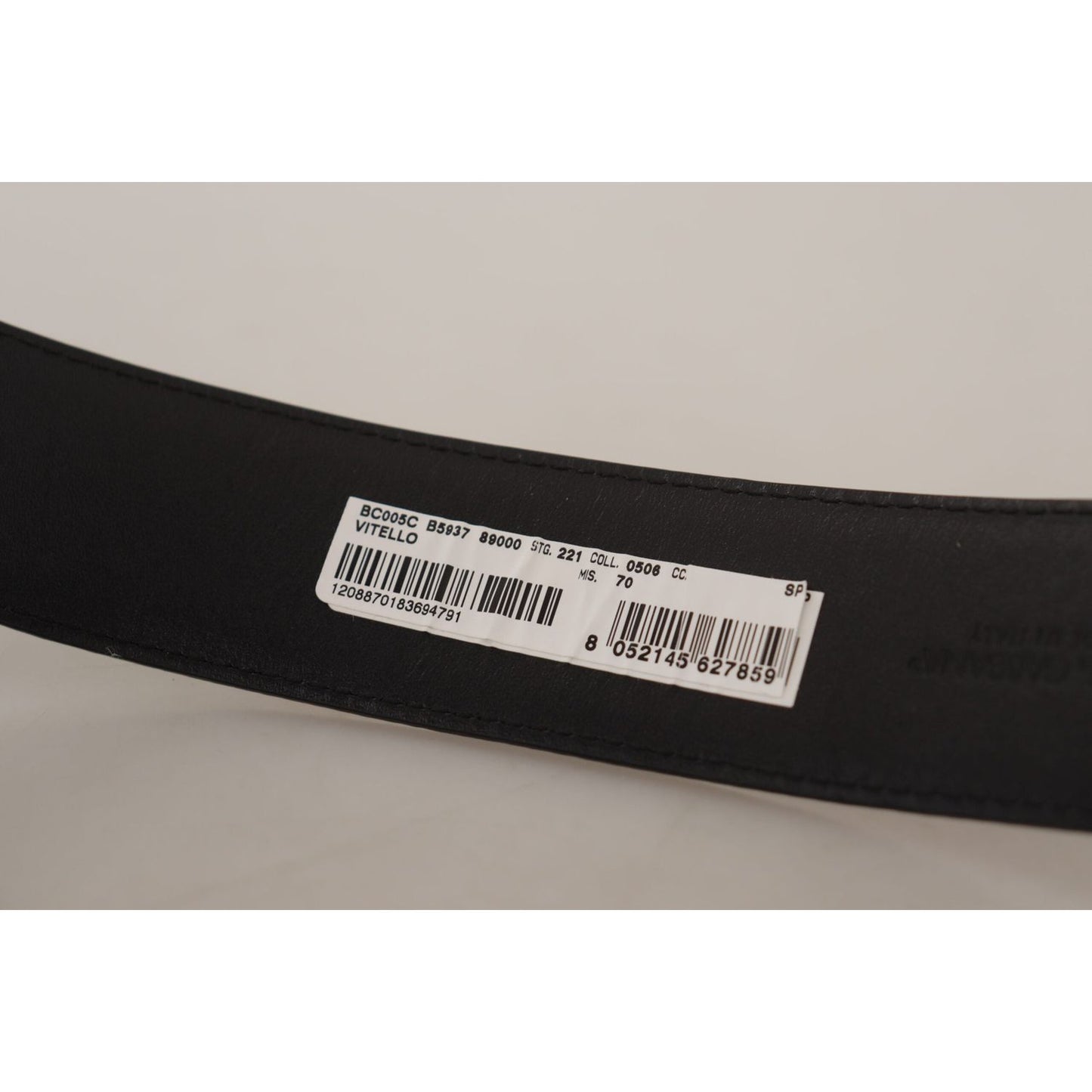 Dolce & Gabbana Elegant Black Leather Belt Dolce & Gabbana