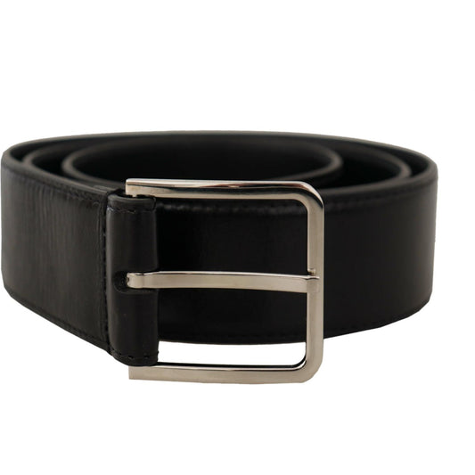 Dolce & Gabbana Elegant Leather Belt with Metal Buckle Dolce & Gabbana