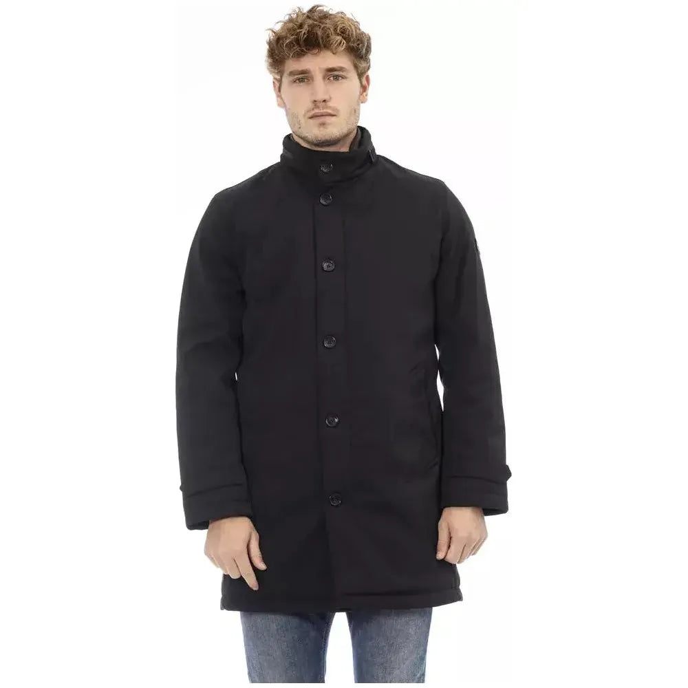 Baldinini Trend Black Polyester Men's Jacket Baldinini Trend