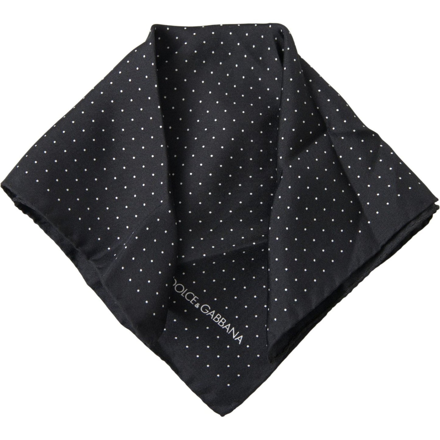 Dolce & Gabbana Elegant Silk Black Men's Square Scarf Dolce & Gabbana