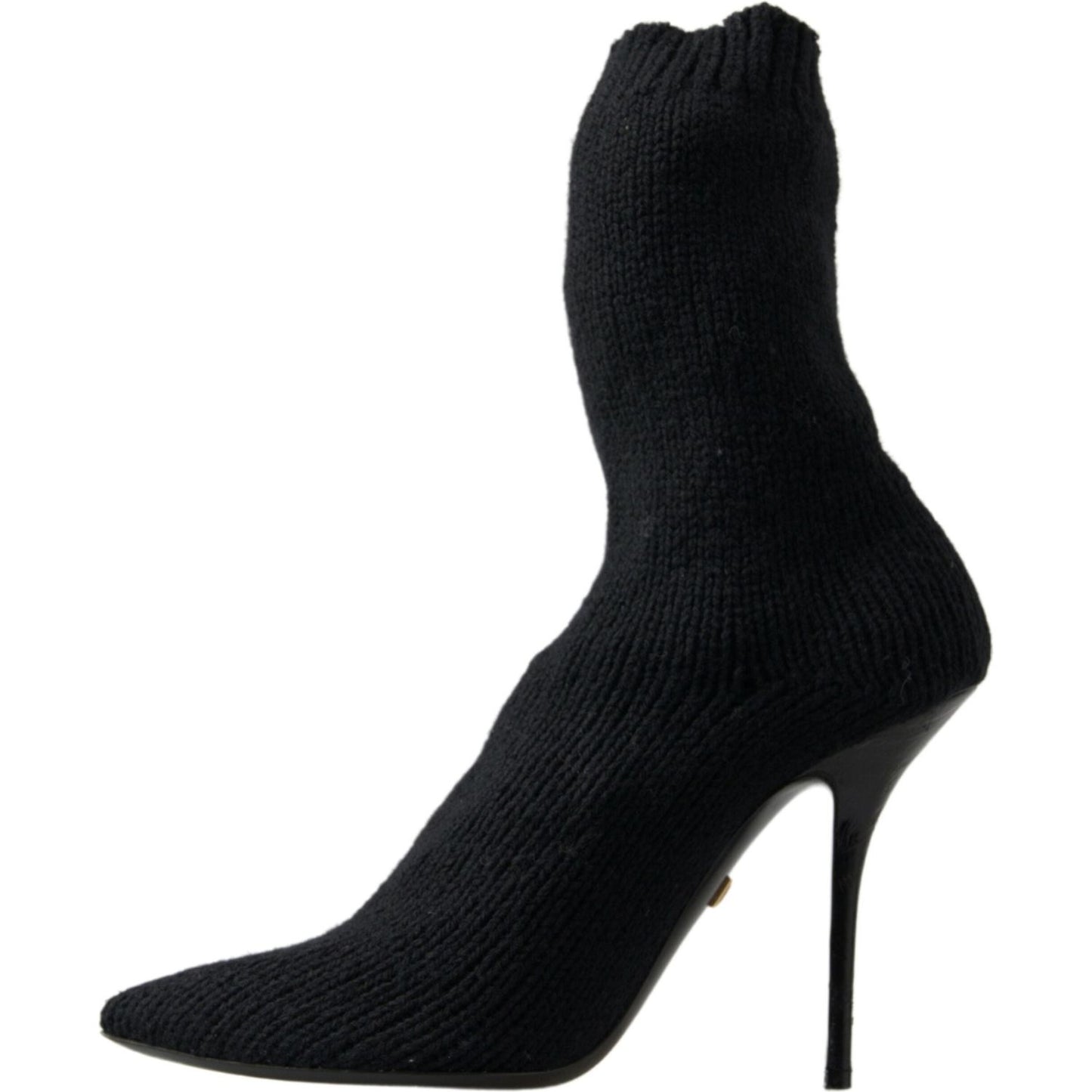 Dolce & Gabbana Elegant Black Viscose Mid-Calf Boots Dolce & Gabbana