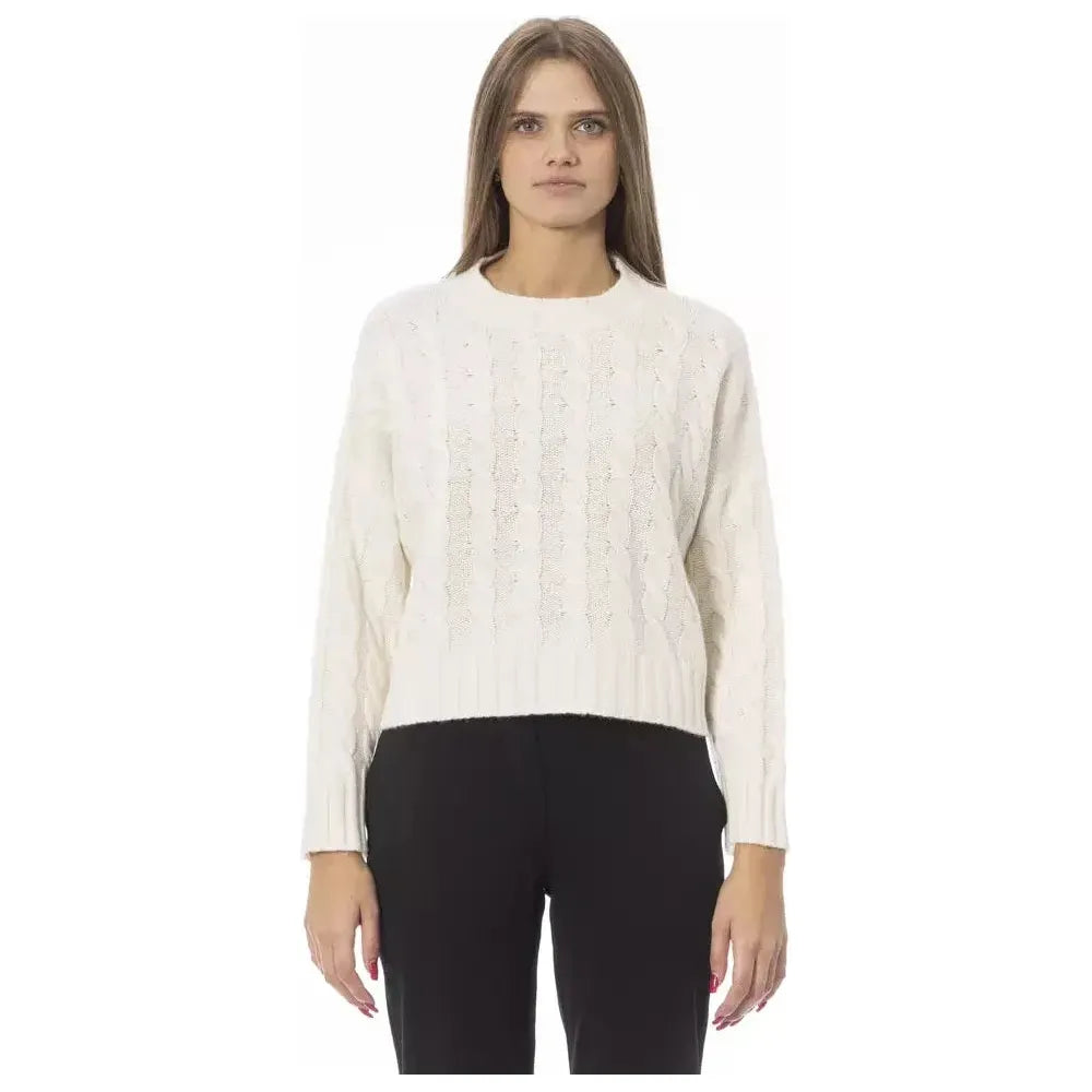 Baldinini Trend Beige Wool Women Sweater Baldinini Trend