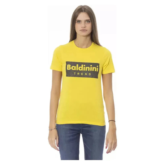 Baldinini Trend Yellow Cotton Women T-Shirt Baldinini Trend