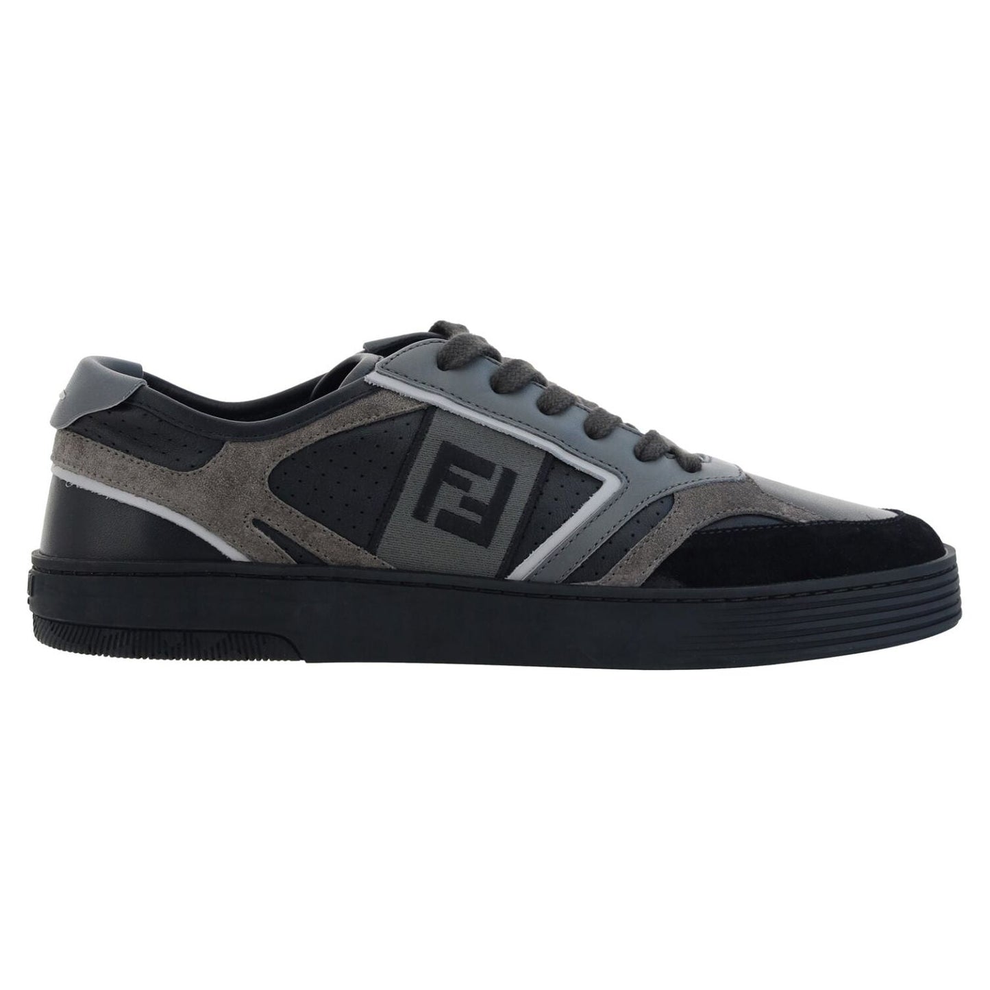 Fendi Elevate Your Steps with Sleek Monochrome Sneakers Fendi