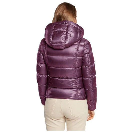 Elegant Light Purple Puffer Jacket