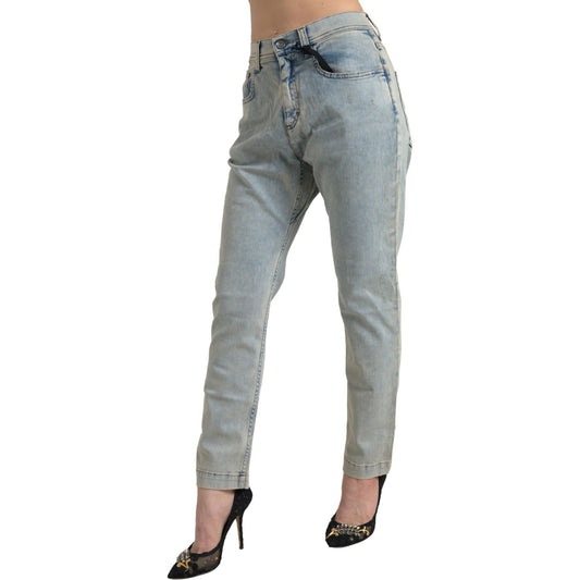 Dolce & Gabbana Chic Mid Waist Skinny Jeans in Blue Dolce & Gabbana