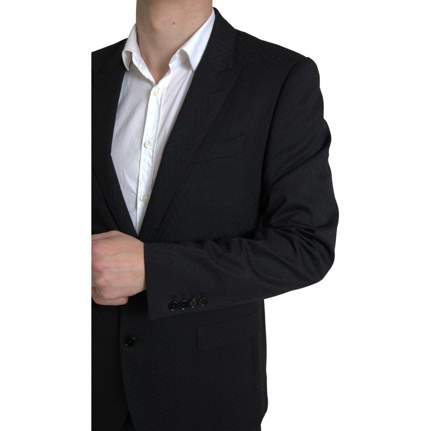 Dolce & Gabbana Exclusive Martini Black Slim Fit Suit Dolce & Gabbana