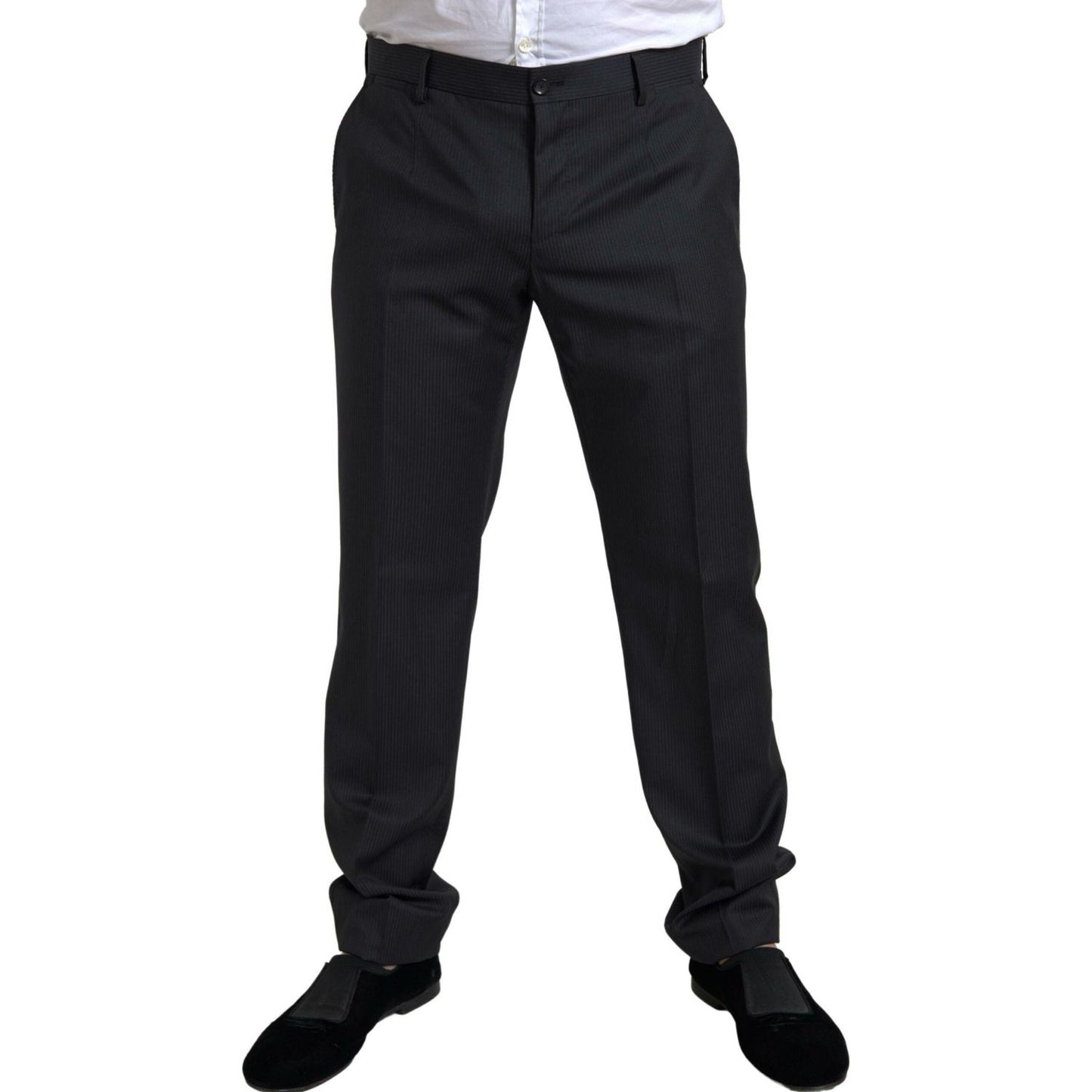 Dolce & Gabbana Elegant Black Two-Piece Slim Fit Suit Dolce & Gabbana