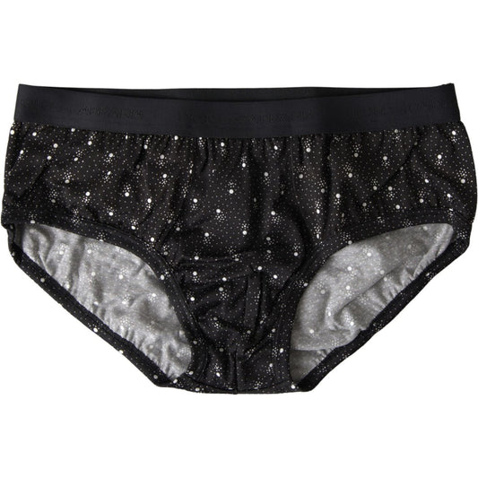 Dolce & Gabbana Elegant Black Dotted Brief with Comfort Fit Dolce & Gabbana