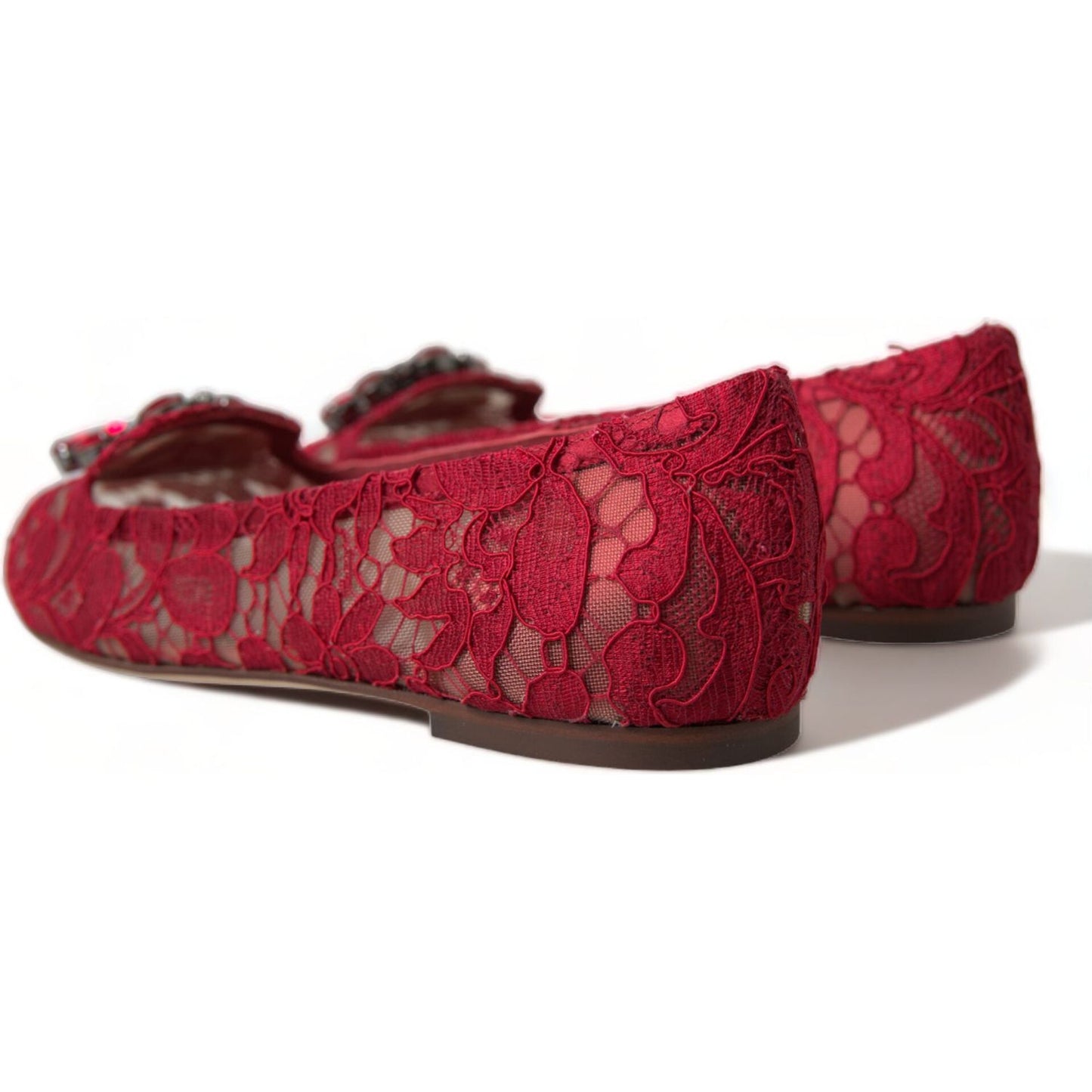 Dolce & Gabbana Elegant Floral Lace Vally Flats Dolce & Gabbana