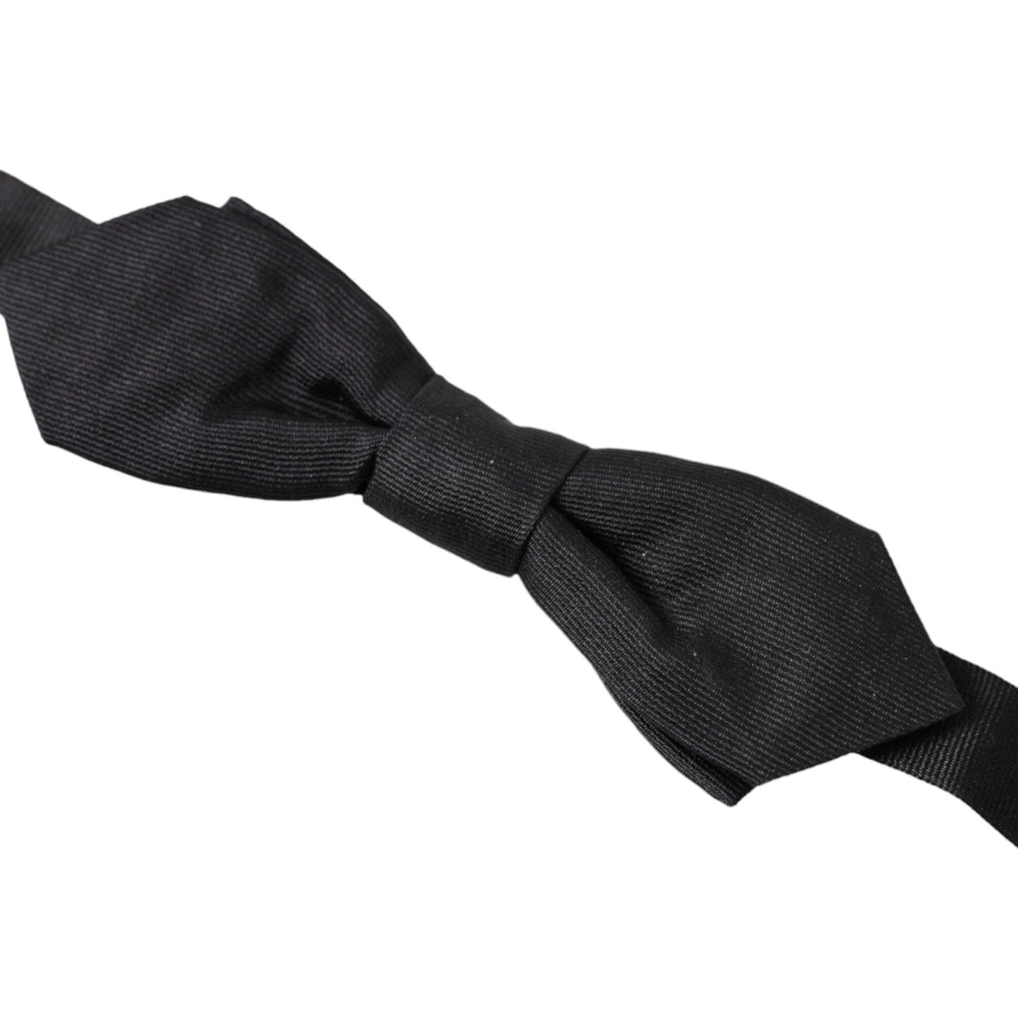 Dolce & Gabbana Elegant Silk Black Bow Tie Dolce & Gabbana