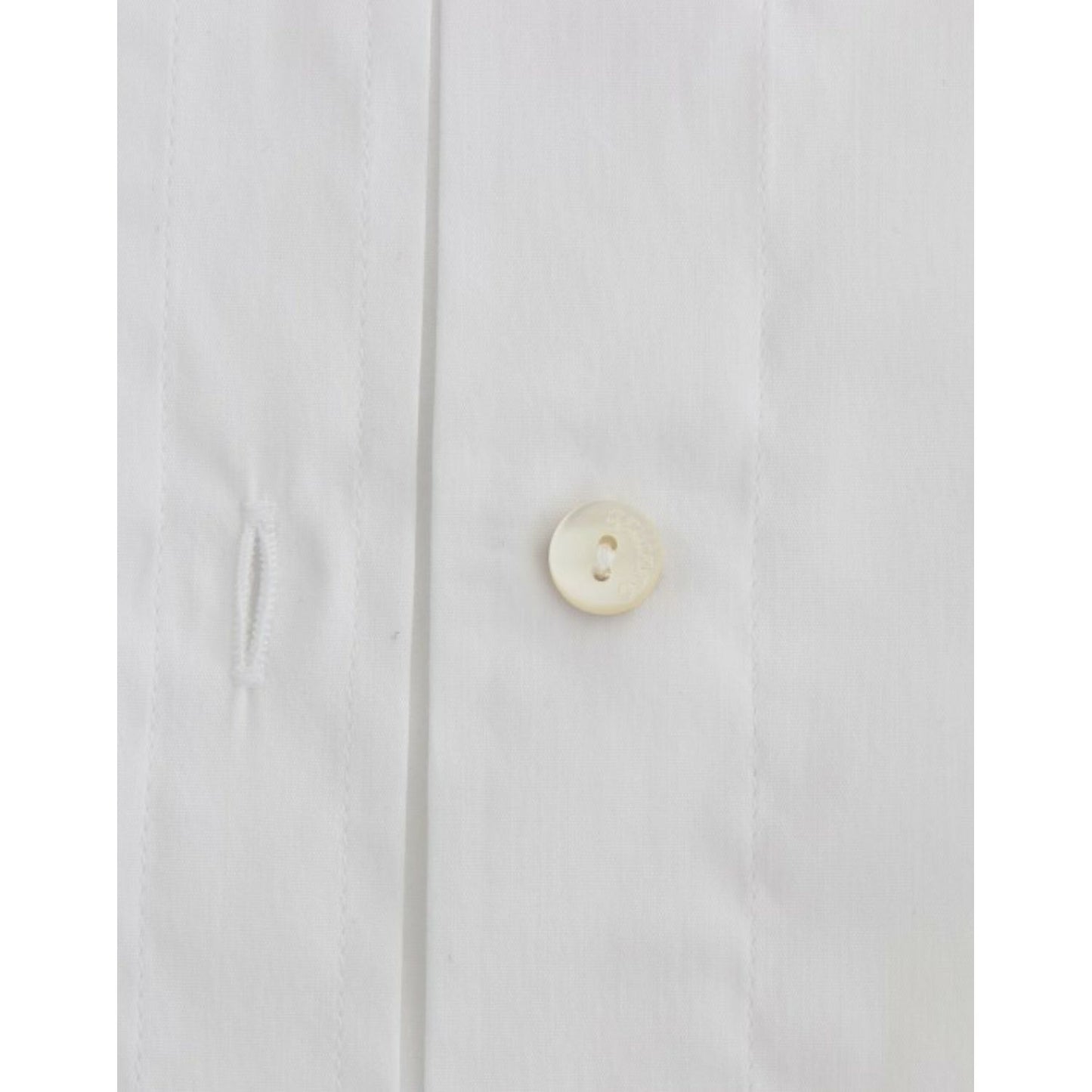 John Galliano Chic White Cotton Blend Shortsleeve Blouse John Galliano