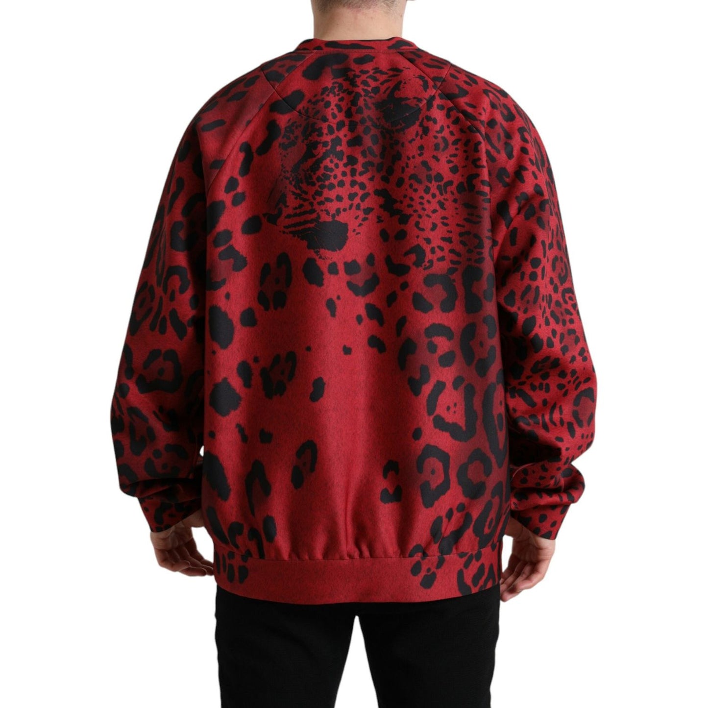 Dolce & Gabbana Elegant Leopard Print Pullover Sweater Dolce & Gabbana