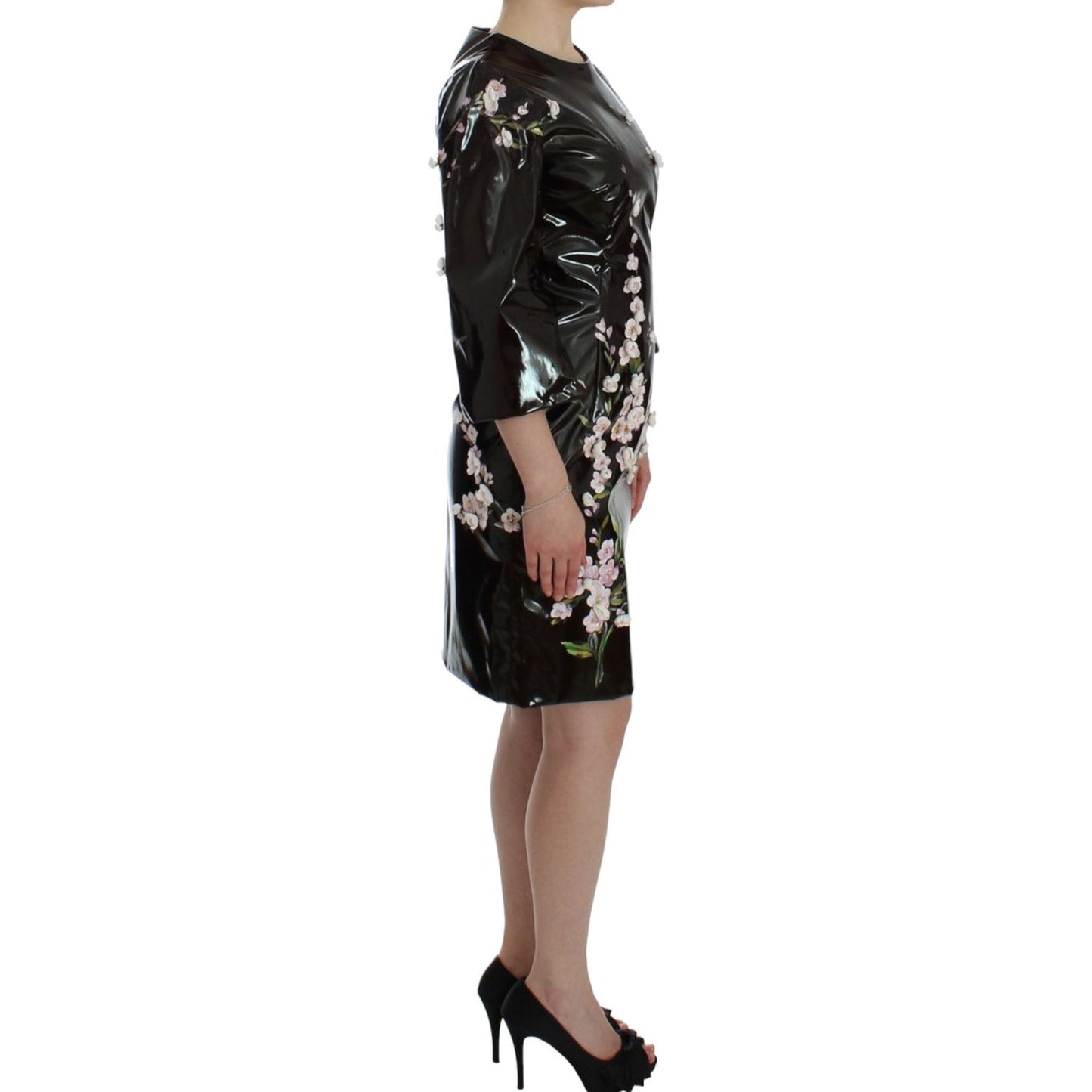 Dolce & Gabbana Elegant Floral Sheath Cocktail Dress Dresses Dolce & Gabbana