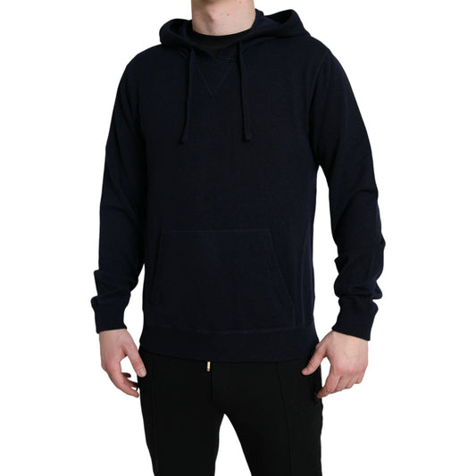 Dolce & Gabbana Elegant Cashmere Hooded Sweater in Blue Dolce & Gabbana