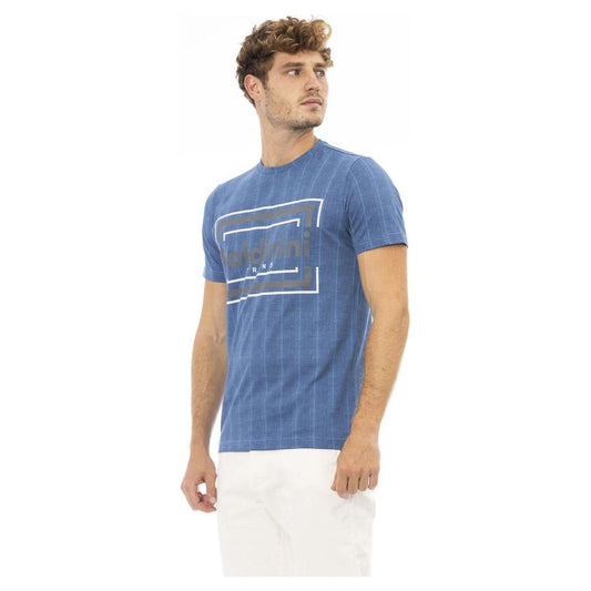 Baldinini Trend Blue Cotton Men T-Shirt Baldinini Trend