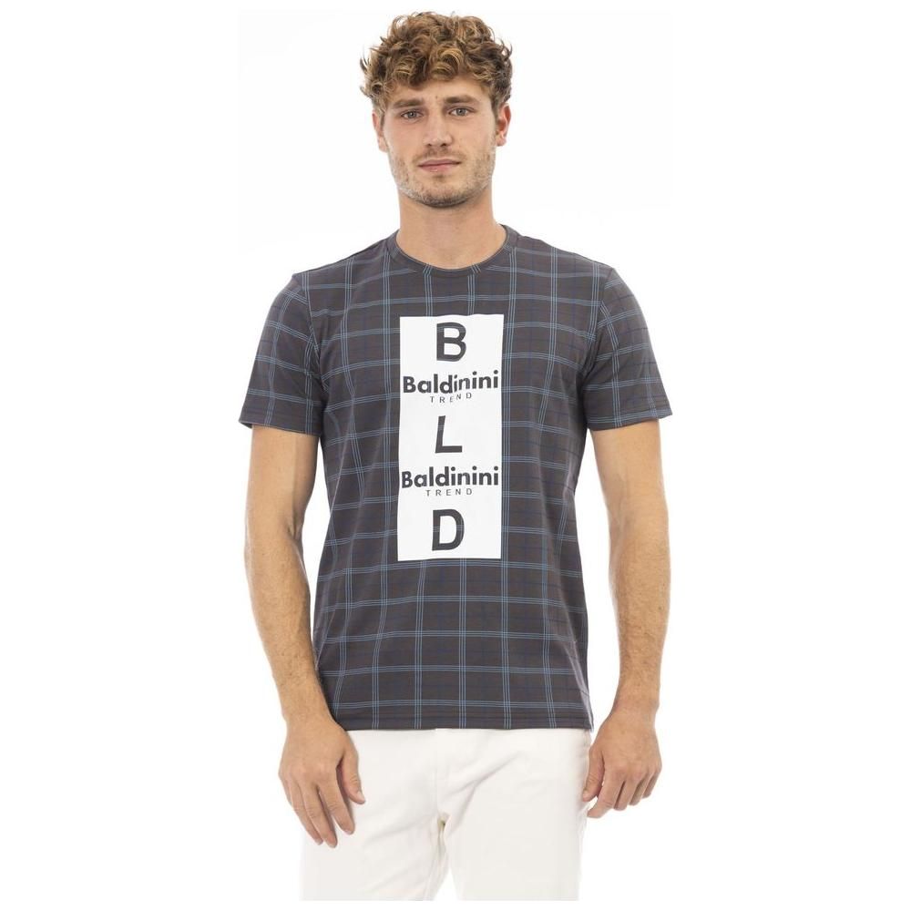 Baldinini Trend Gray Cotton Men T-Shirt Baldinini Trend