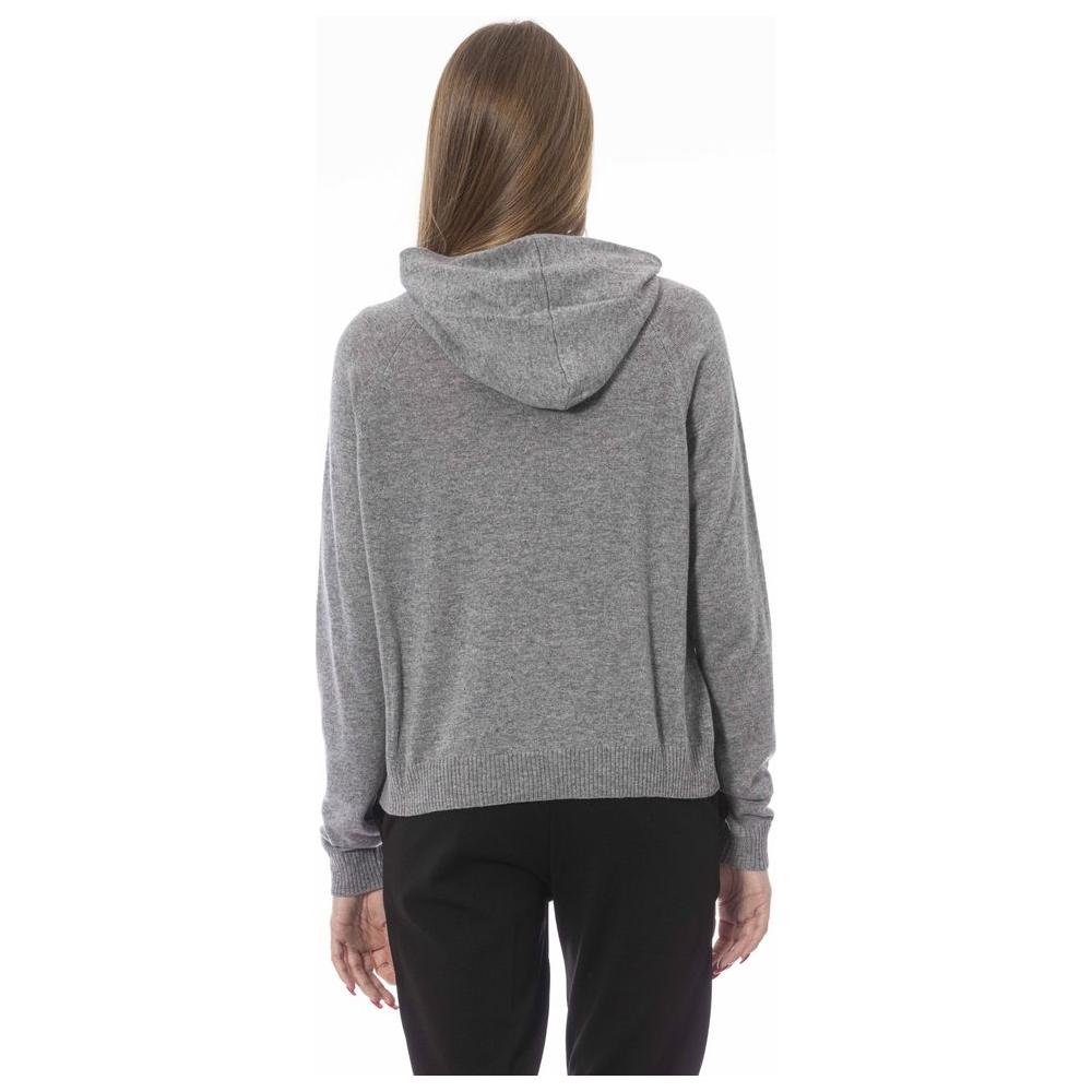 Baldinini Trend Gray Wool Women Sweater Baldinini Trend