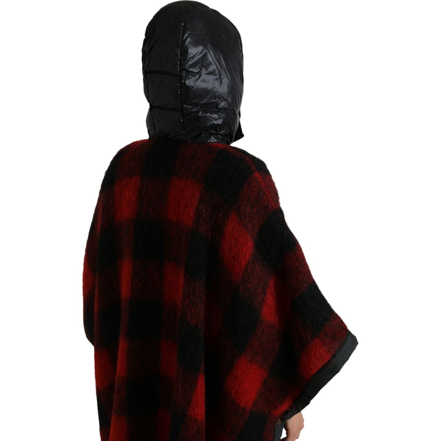 Dolce & Gabbana Elegant Buffalo Check Poncho Jacket Dolce & Gabbana