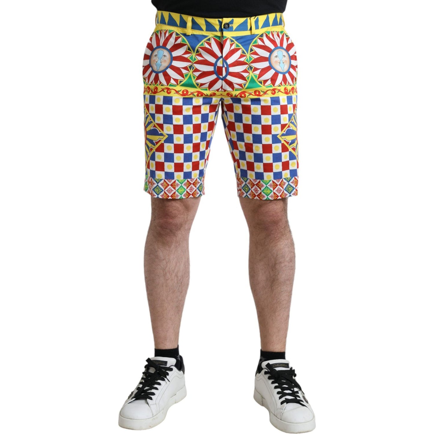 Dolce & Gabbana Multicolor Print Bermuda Shorts Dolce & Gabbana