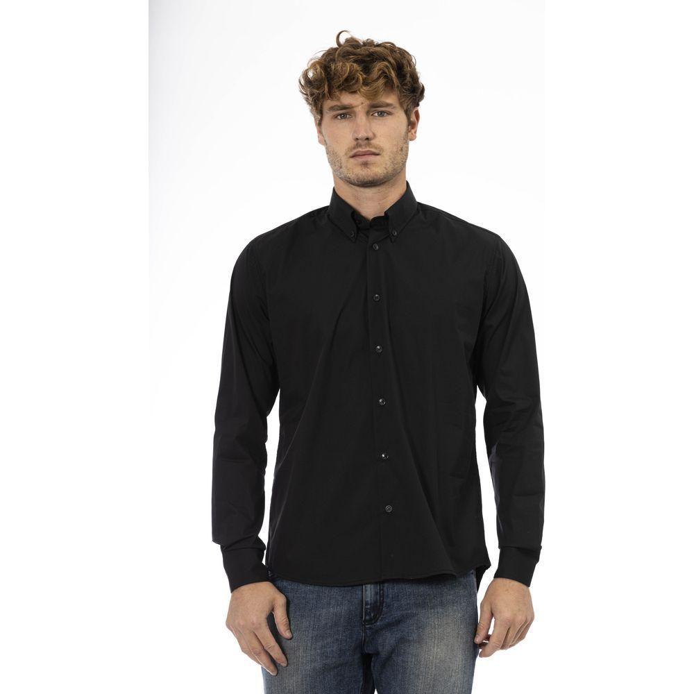 Baldinini Trend Black Cotton Men Shirt