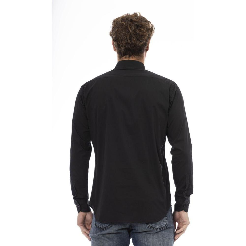 Baldinini Trend Black Cotton Men Shirt