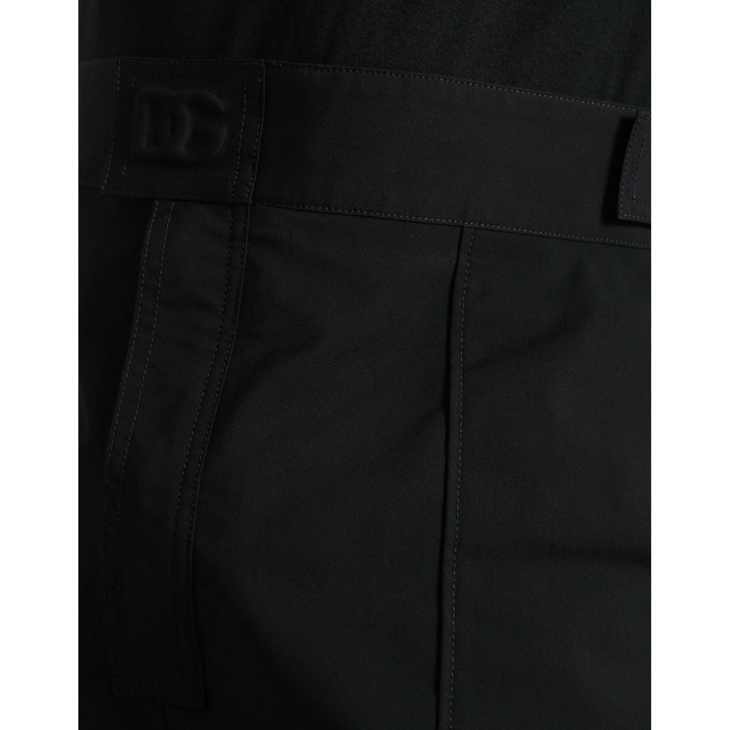 Dolce & Gabbana Elegant Casual Black Straight Pants Dolce & Gabbana