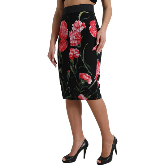 Dolce & Gabbana Floral High Waist Pencil Skirt Dolce & Gabbana