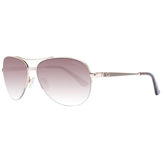 Guess Gold Unisex Sunglasses Guess