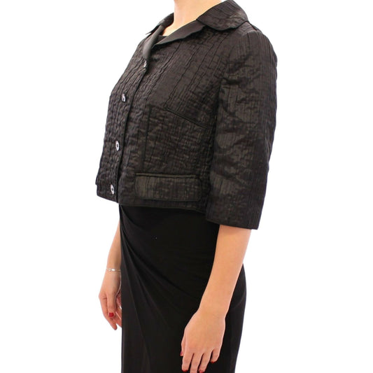 Elegant Black Bolero Shrug Jacket