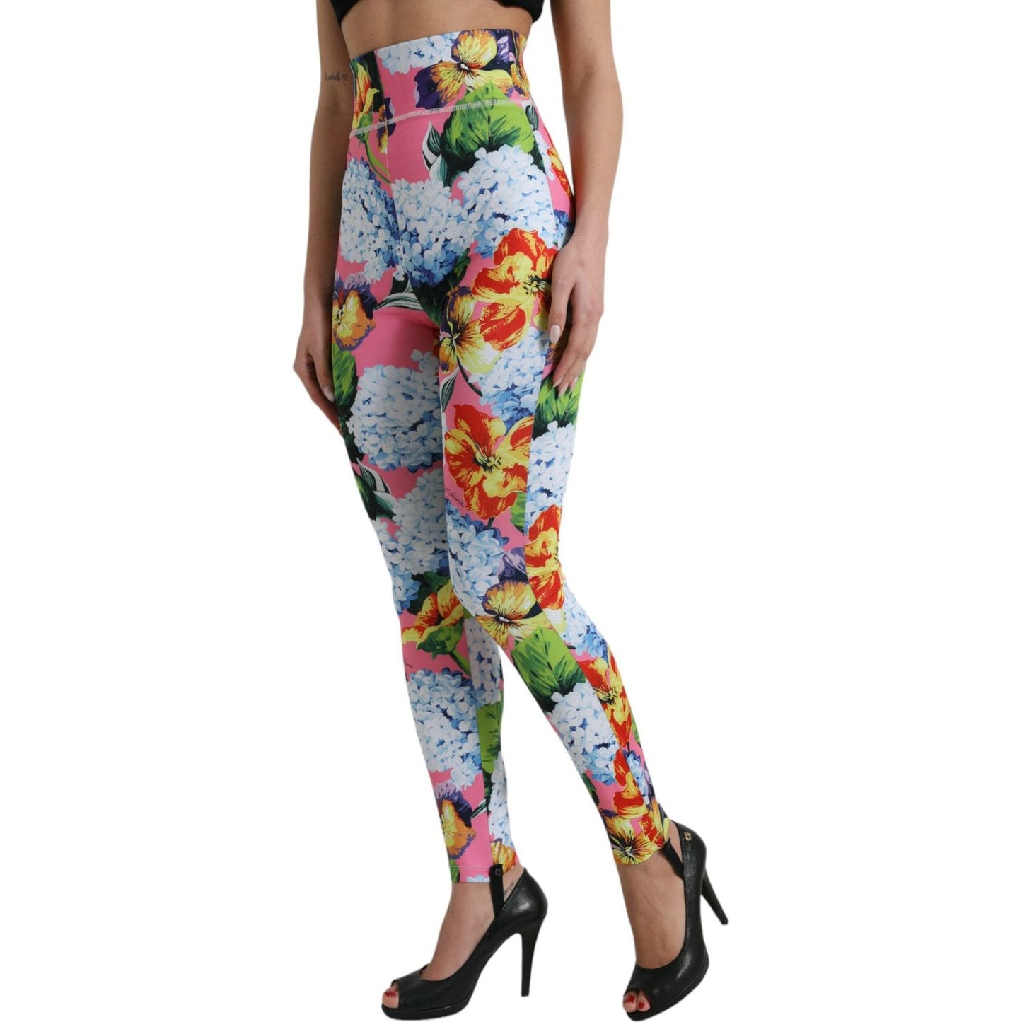 Dolce & Gabbana Exquisite Floral High Waist Leggings Dolce & Gabbana