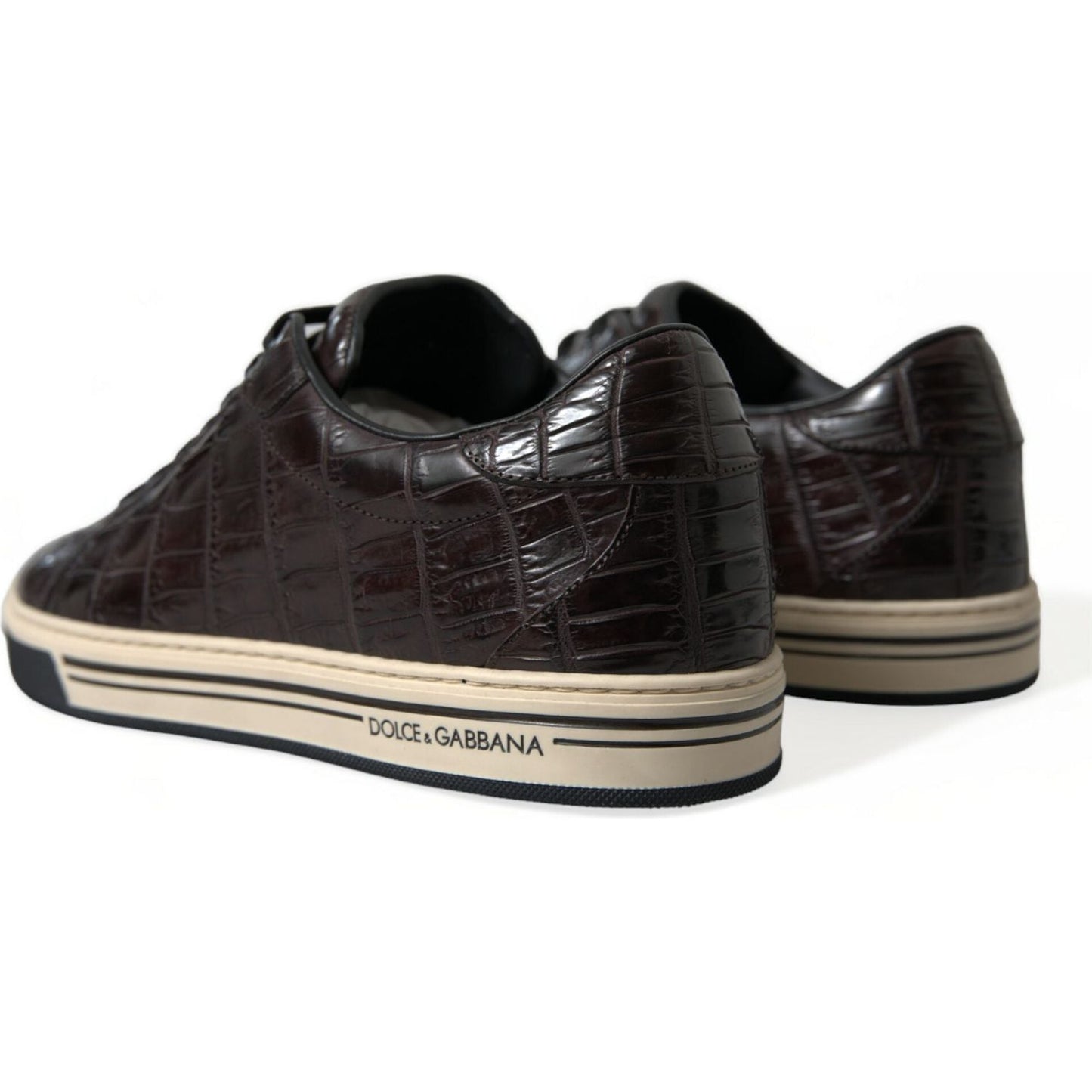 Dolce & Gabbana Elegant Exotic Leather Low-Top Sneakers Dolce & Gabbana