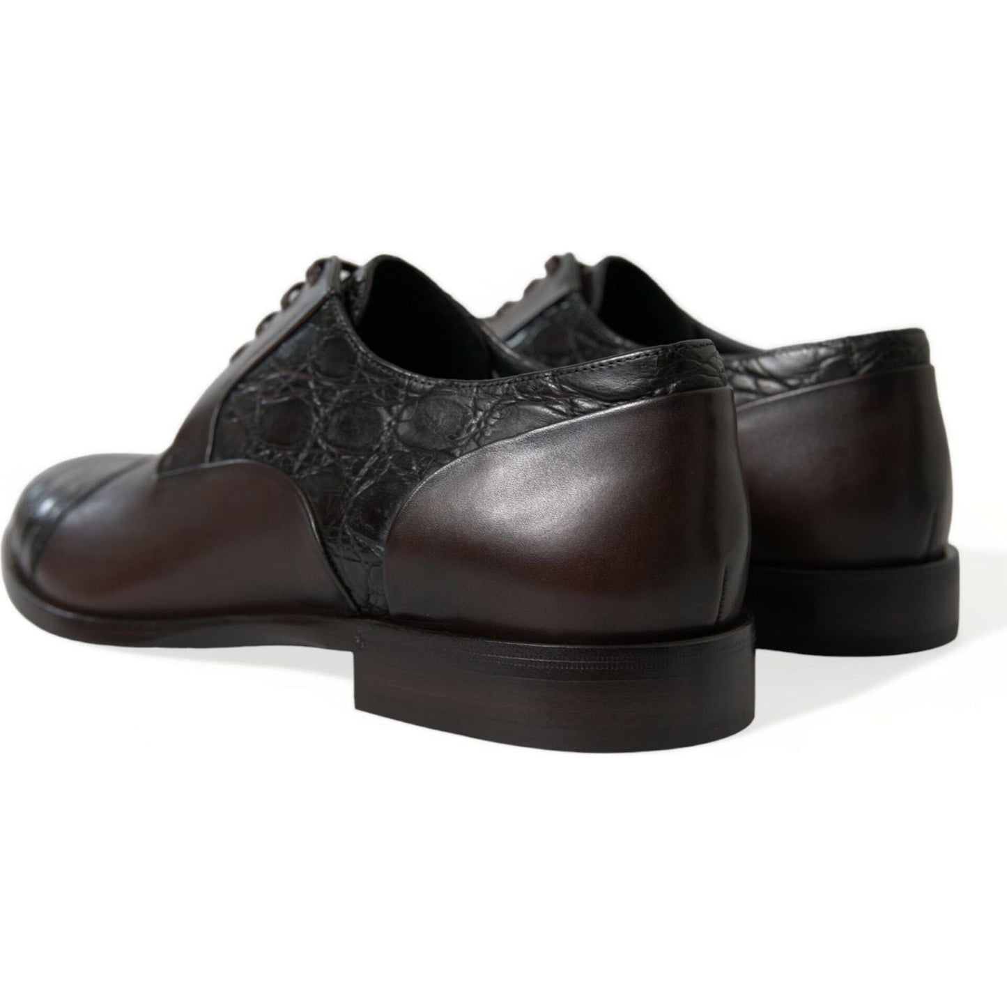 Dolce & Gabbana Elegant Brown Formal Derby Dress Shoes Dolce & Gabbana