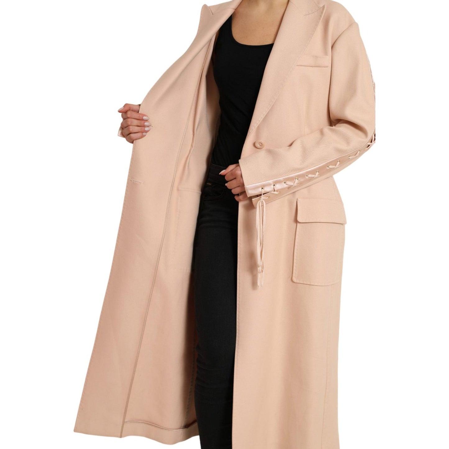 Dolce & Gabbana Elegant Beige Single-Breasted Trench Coat Dolce & Gabbana