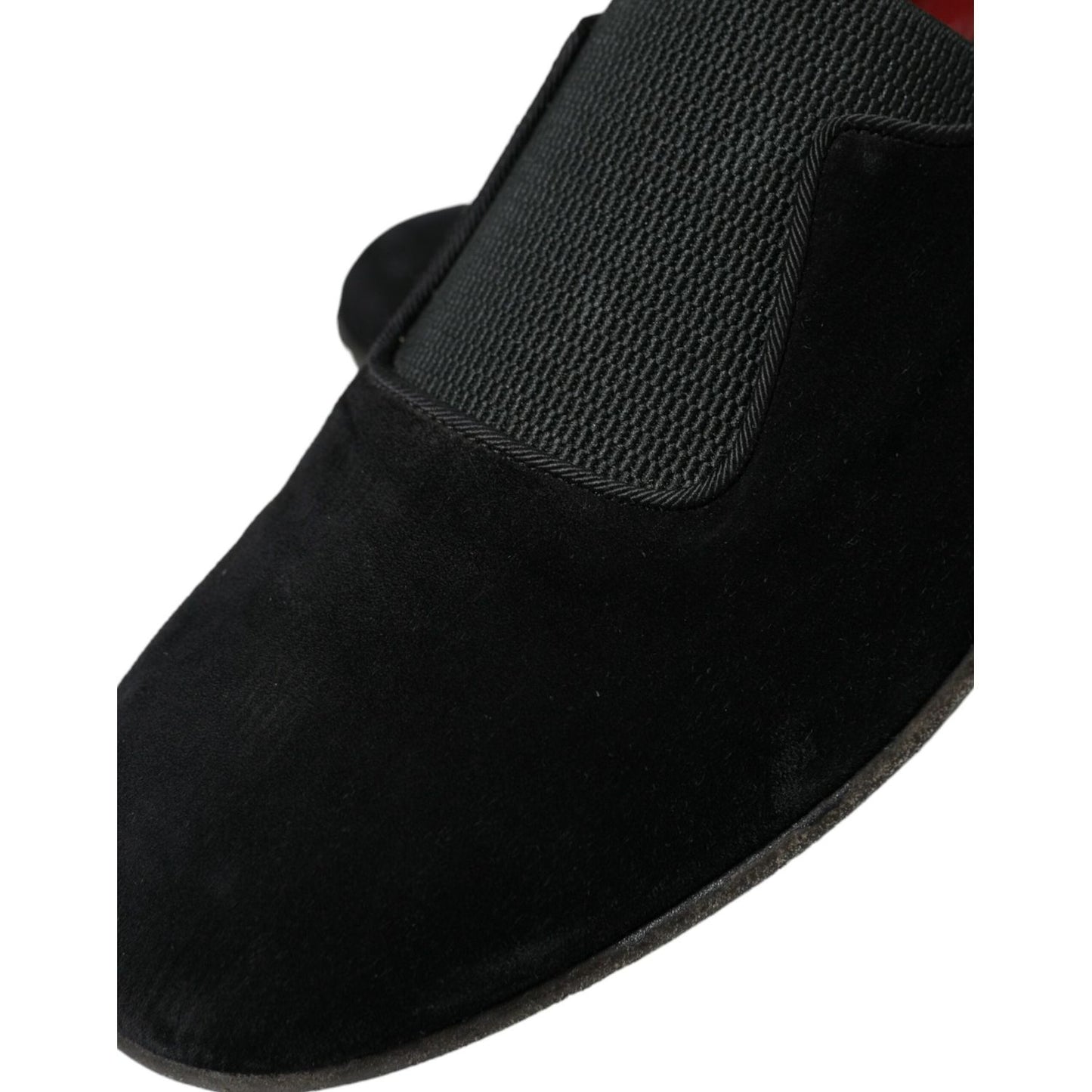 Dolce & Gabbana Elegant Black Velor Loafers for the Discerning Gentleman Dolce & Gabbana