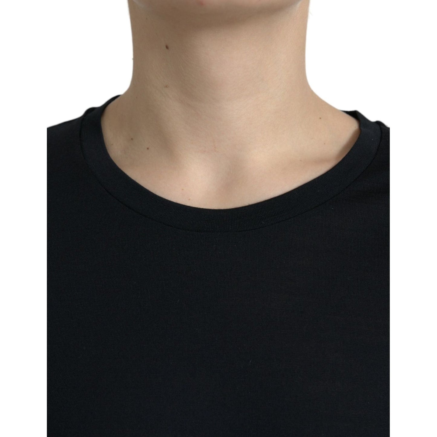 Dolce & Gabbana Elegant Wool Crew Neck Tee Dolce & Gabbana