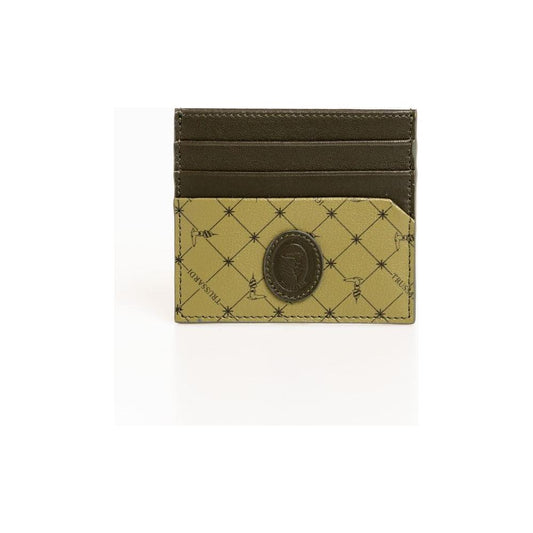 Trussardi Green Leather Men Wallet Trussardi