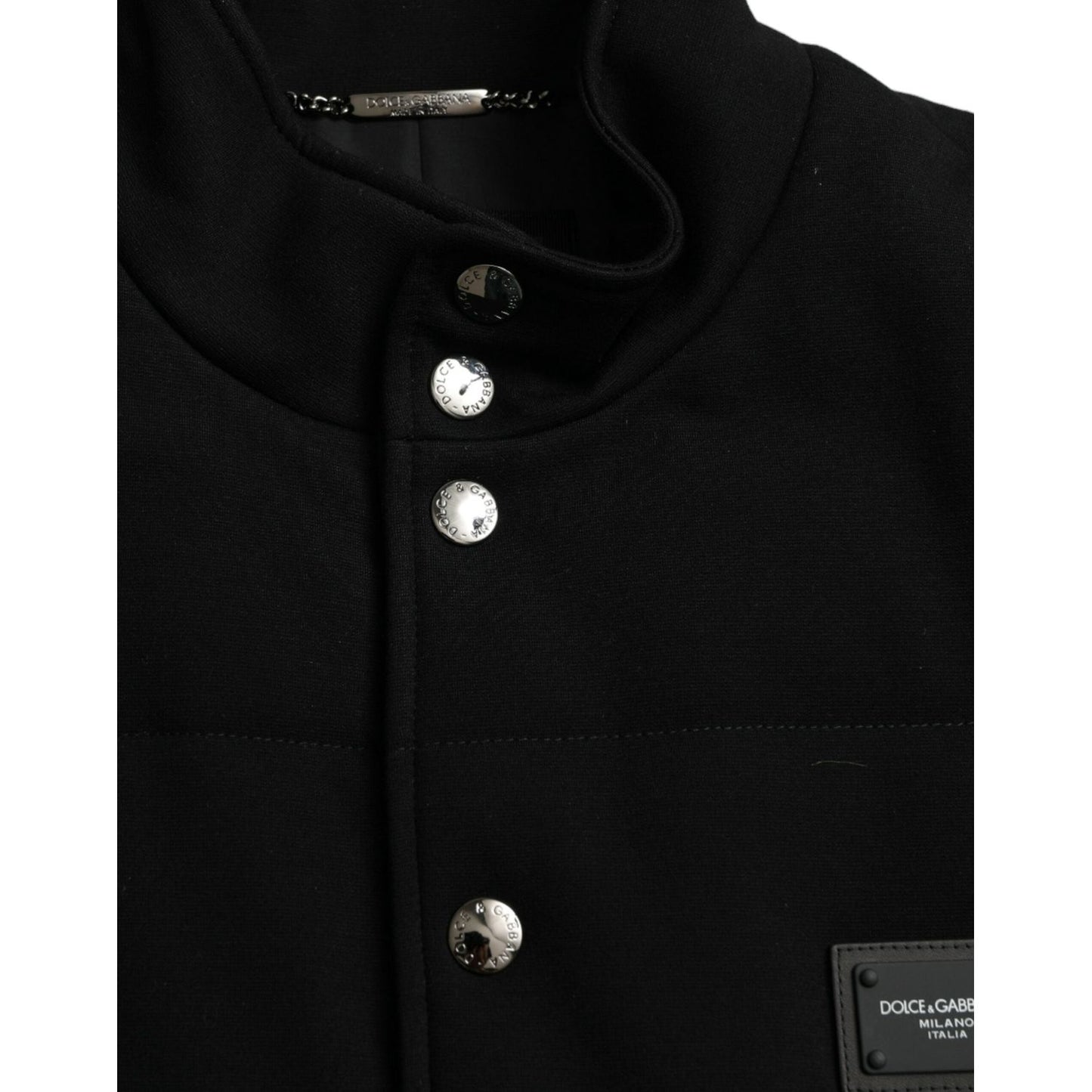 Dolce & Gabbana Elegant Black Sleeveless Vest Jacket Dolce & Gabbana