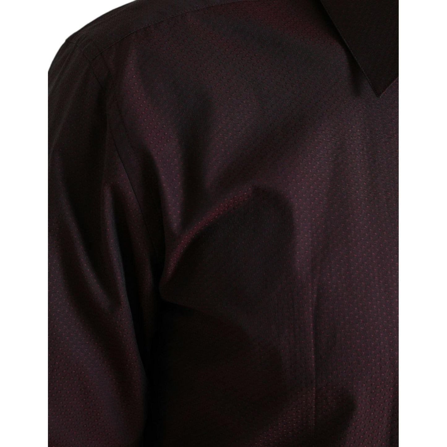 Dolce & Gabbana Elegant Maroon Martini Dress Shirt Dolce & Gabbana