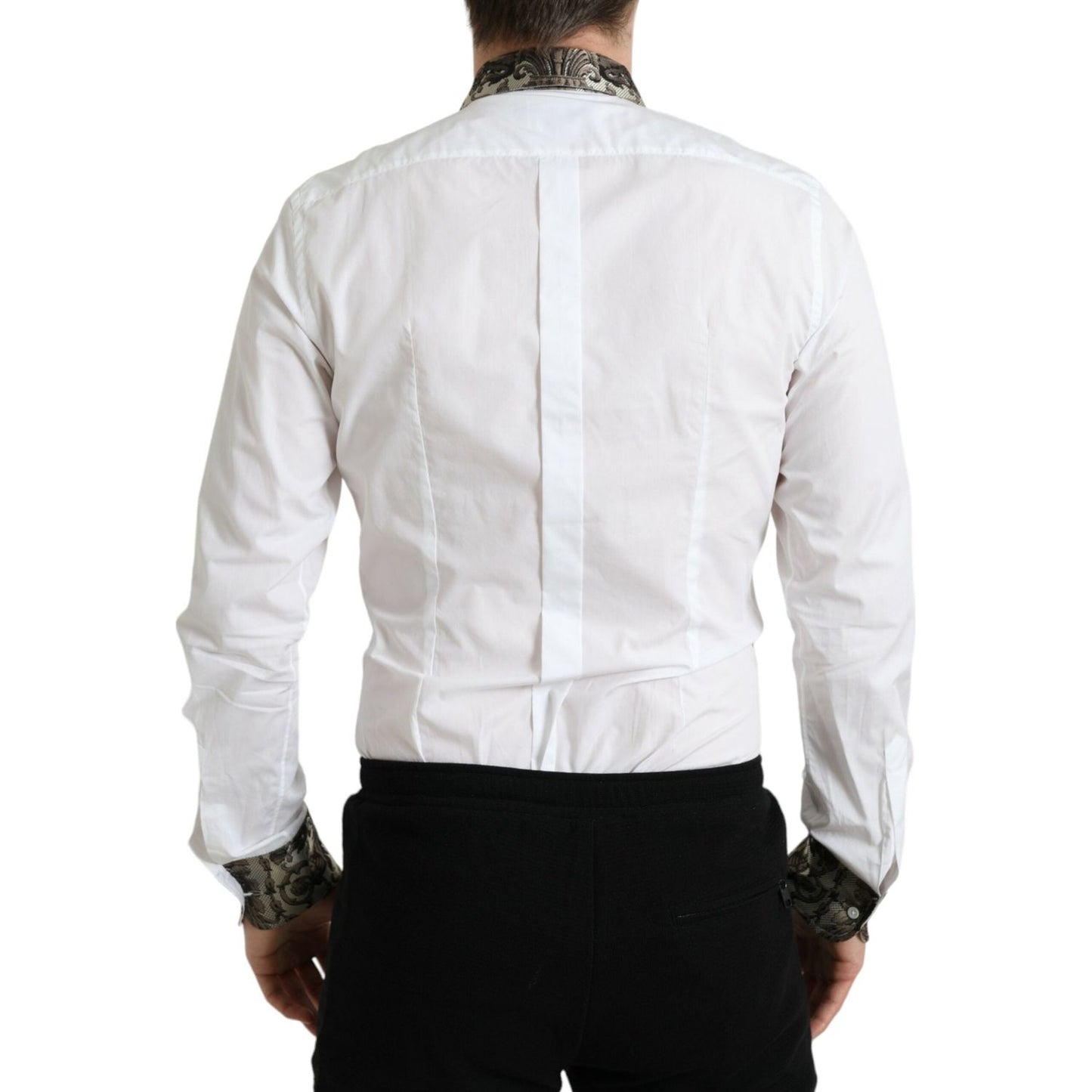 Dolce & Gabbana Elegant Slim Fit French Cuff Dress Shirt Dolce & Gabbana