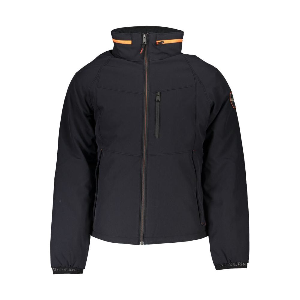 Napapijri Black Polyester Men Jacket Napapijri