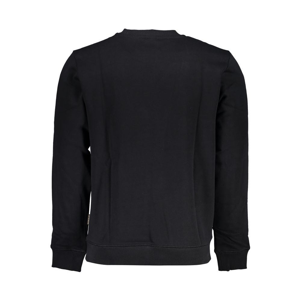 Napapijri Black Cotton Men Sweater Napapijri