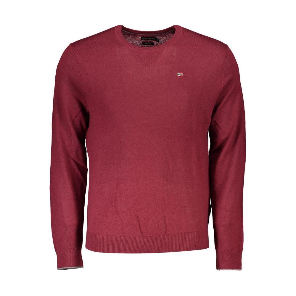 Napapijri Red Fabric Men Sweater Napapijri