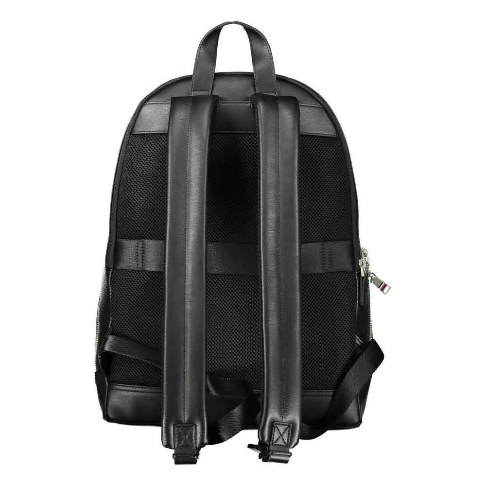 Tommy Hilfiger Black Polyethylene Men Backpack Tommy Hilfiger