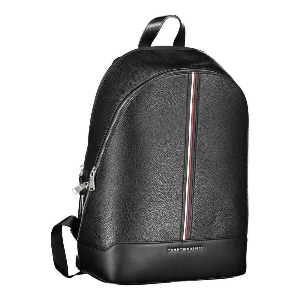 Tommy Hilfiger Black Polyethylene Men Backpack Tommy Hilfiger