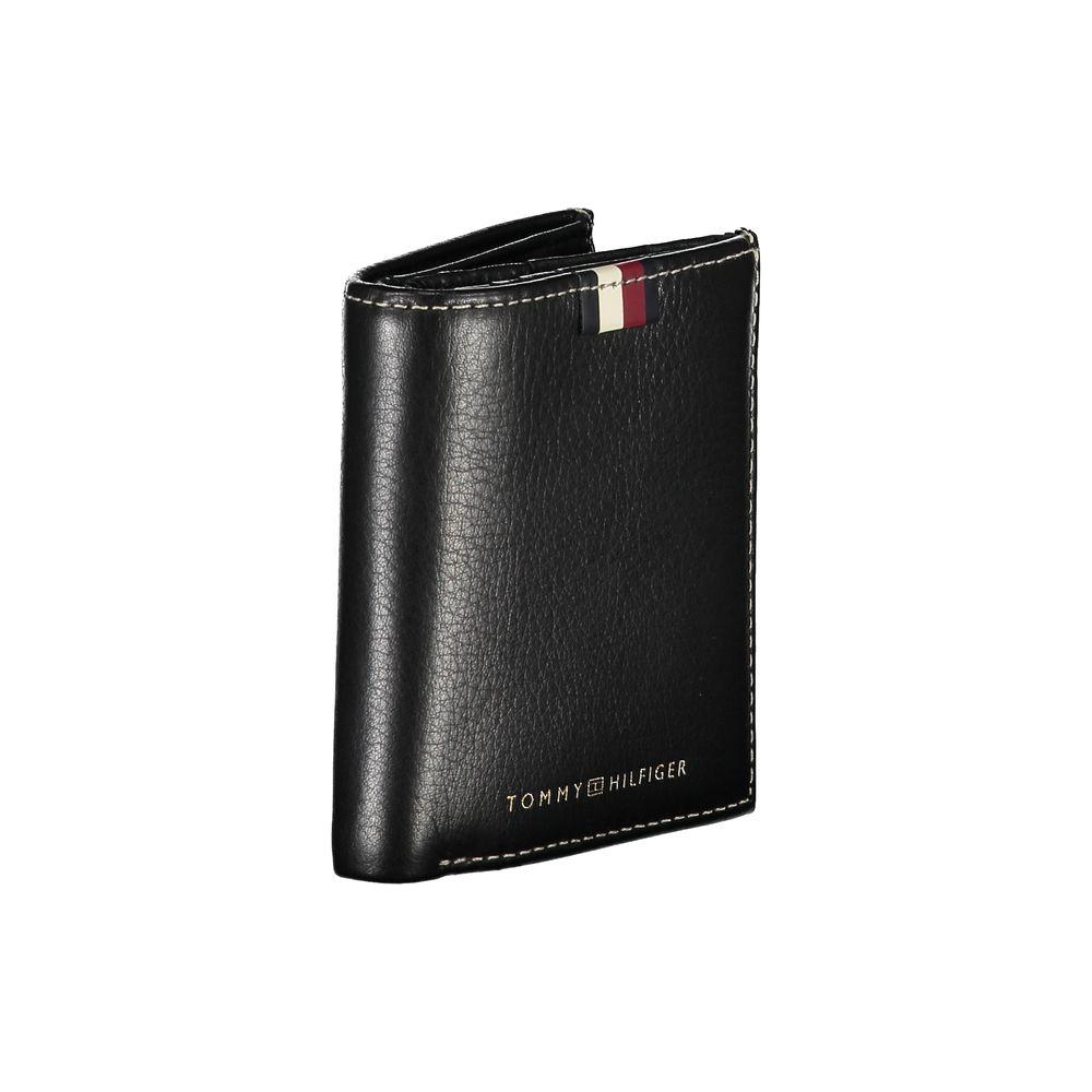 Tommy Hilfiger Black Leather Men Wallet Tommy Hilfiger